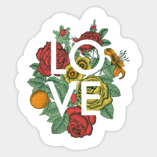 Love Flowers Sticker by rcaldwell